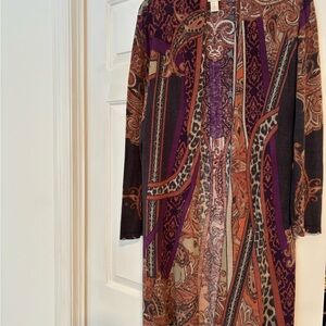 Chico's Multicolor Patterned Blazer